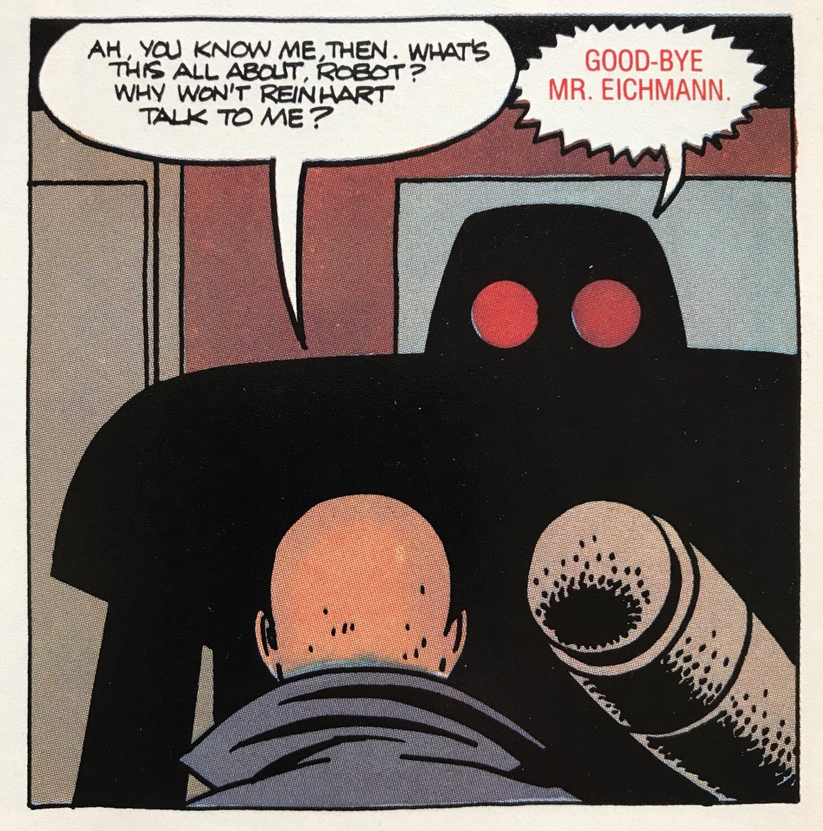 LandRBonanza's tweet photo. The Robots of Radiant City: MISTER X makes some much needed repairs in issue Number Four of the Vortex Comics series from Los Bros with art from Xaime (1985).
#MisterX #DeanMotter
#LoveandRocketsComic #LosBrosHernandez
#JaimeHernandez https://t.co/NIMFJ4RivA