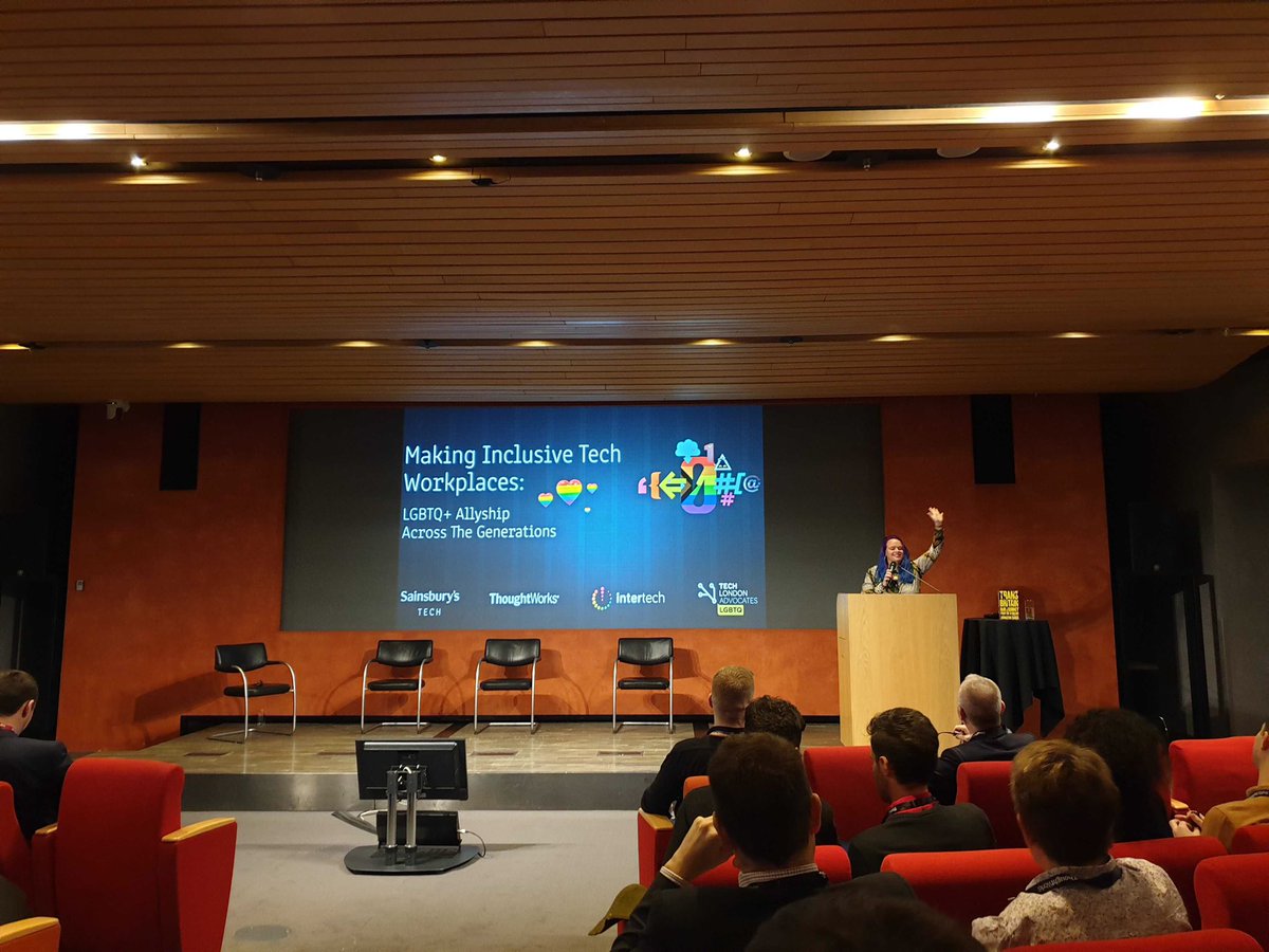 IntertechLGBT's tweet image. We’ve kicked off tonight’s event with @sainsburys with a great opening by Amy Lynch from @thoughtworks 🤩