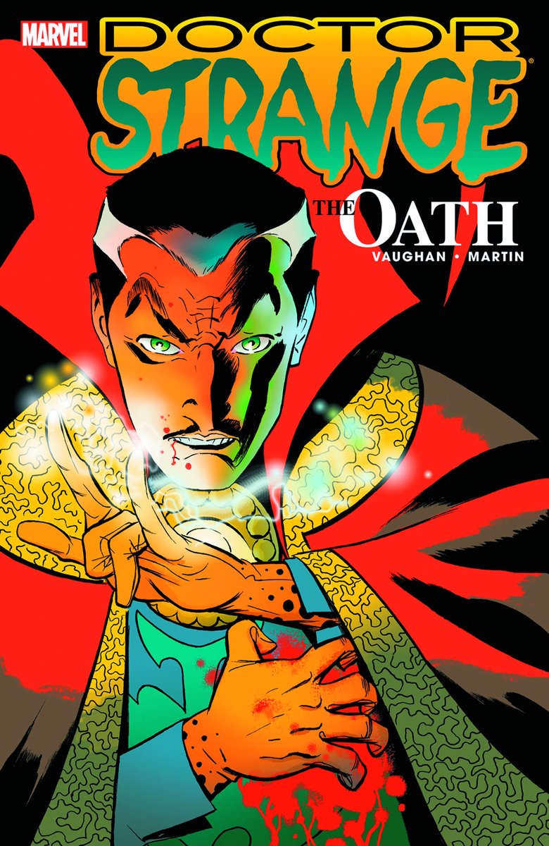 78. DOCTOR STRANGE: THE OATHBy  #BrianKVaughan  #MarcosMartin  @BakadoriSan  @javiercaster  #WillieSchubert  @MollyLazer  @aubreysitterson  @TomBrevoort  @jengrunwald  #AlexStarbuck  @autobot85  @MarkDBeazley  #PatrickMcGrath and  #JeffYoungquistDoctor Strange must solve a murderHis own!