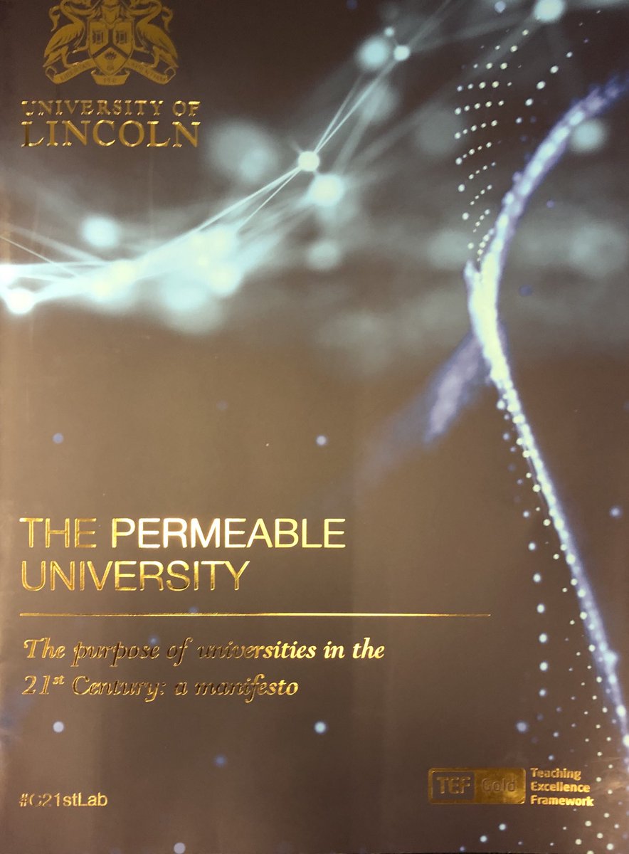 Launch of Lincoln University’s brilliant new Permeable University manifesto at Westminster tonight #LoveLincoln #futureuniversities #civicuniversty ⁦@AJKennylrhs⁩