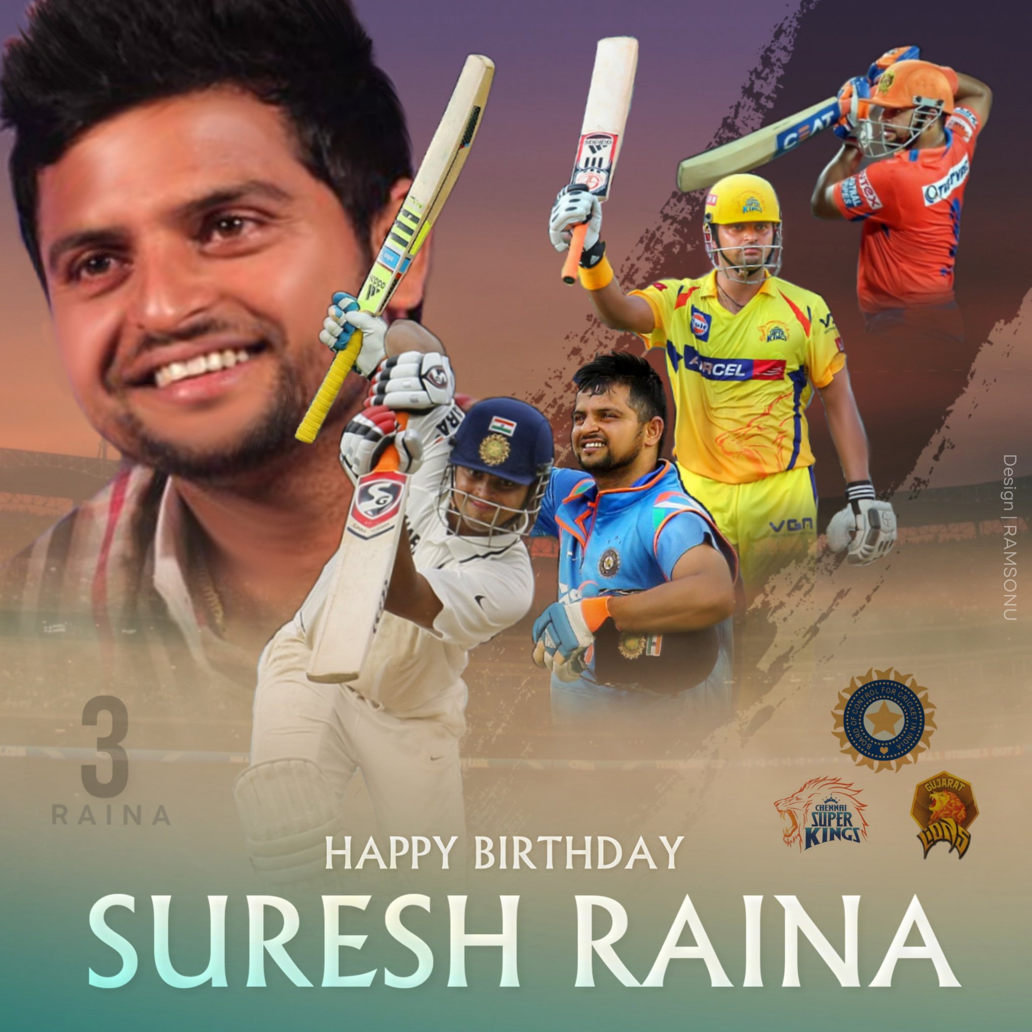 A bundle of energy and a live wire on the field. Here\s wishes Suresh Raina   a happy and cheerful birthday  