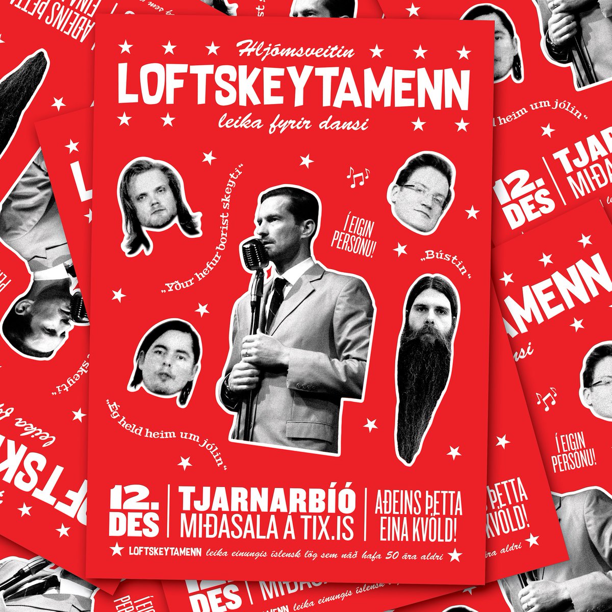 Loftskeytamenn - Leika fyrir dansi
Loftskeytamenn færa ykkur tilvalið tilefni til að skella sér í sparigallann, jakkaföt og/eða kjól og dansa, polka, vals, rokk, rúmbu , tja tja tja og faðma náungann í kærleika fyrir jólin.
Miðasala: tix.is/is/tjarnarbio/…