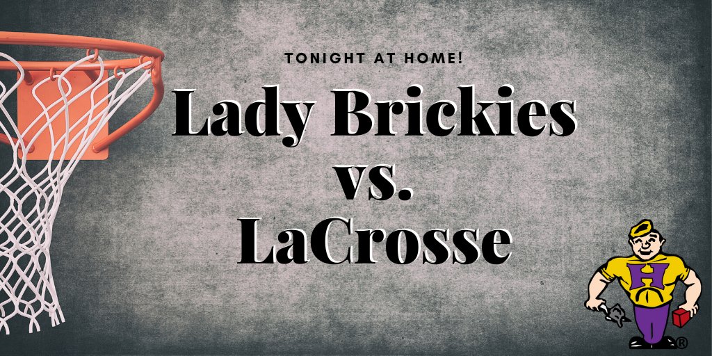 AthleticsHobart's tweet photo. IT'S GAMEDAY! Cheer on the Lady Bricks vs. LaCrosse tonight at home starting at 5:30 for JV and varsity to follow. #BrickieUp #GoLadyBricks #21Sports1Team https://t.co/DzriN3m9Tw