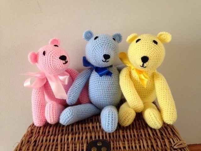 Every child loves a teddy bear 😍 Lovely #gift for #baby  

 #UKSOPRO #UKSmallBiz #giftideas  crwd.fr/2JltBA3 #handmade #babygift #craft #babyshower #newmum #etsy #atsocialmedia #UKCraft #RTmeBB