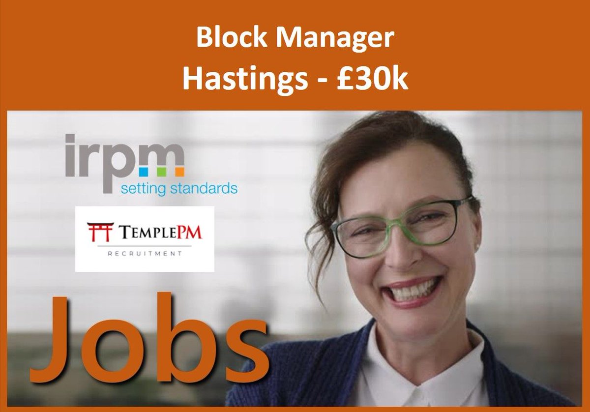 IRPMONLINE's tweet photo. #IRPMjobs Looking for a new role?

Block Manager position is available in Hastings - £30,000

For information visit https://t.co/2b7J6oCQ2o

#job #recruiting #newrole #hiring #JobAlert #jobposting #jobs #jobseekers #BlockManager #Hastings #HastingsJobs #Block #Manager #applynow https://t.co/mN54V7JTWs