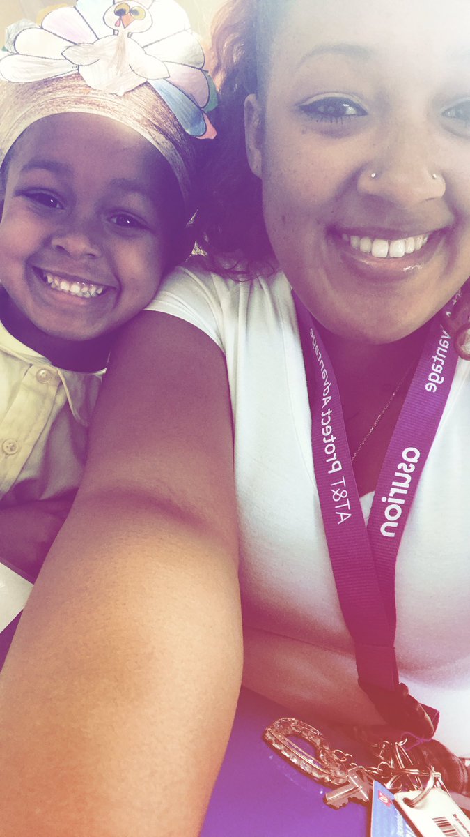 ChesterinaH's tweet photo. Love days like this not only did I make it 1 year at AT&amp;T but I get to spend it at my daughter school https://t.co/sDAjTE8DVC