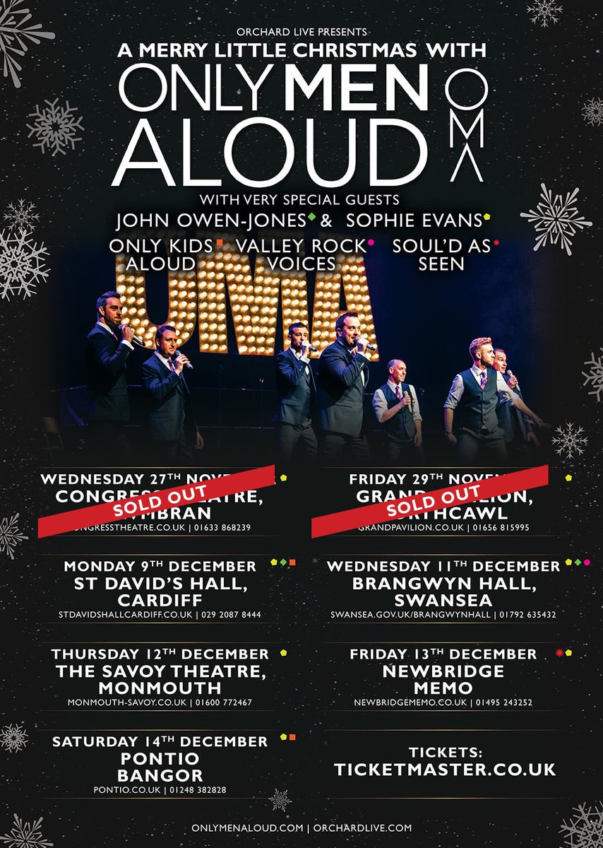 onlymenaloud's tweet photo. The shirts are ironed, the Christmas Trees are on the Van and the suits are packed. Our #MerryLittleChristmas Tour starts tomorrow evening. Who’s coming to our sold out gig @CongressTheatr? https://t.co/2umVJ4aMTR