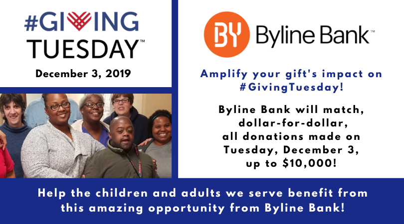 Oak-Leyden (@oakleyden) on Twitter photo We’re excited to announce <a href="/BylineBank/">Byline Bank</a>’s generous dollar-for-dollar #GivingTuesday match! Be sure to share this opportunity with friends and family! We’re excited to announce <a href="/BylineBank/">Byline Bank</a>’s generous dollar-for-dollar #GivingTuesday match! Be sure to share this opportunity with friends and family!