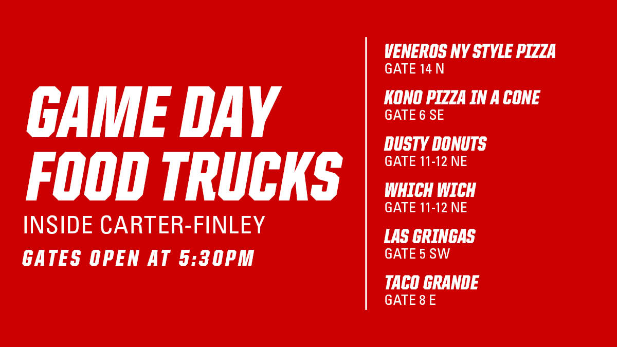 PackConcessions's tweet photo. 🏈Are you ready for game day #wolfpacknation?
@PackFootball VS UNC.

Gates open at 5:30 PM Saturday so get there early and enjoy
@venerospizza, @konopizzardu, @dustydonuts, @whichwich, @lasgringastacos and @TacoGrandeNC inside Carter-Finley. 

#GoPack https://t.co/kYztiiZbYQ