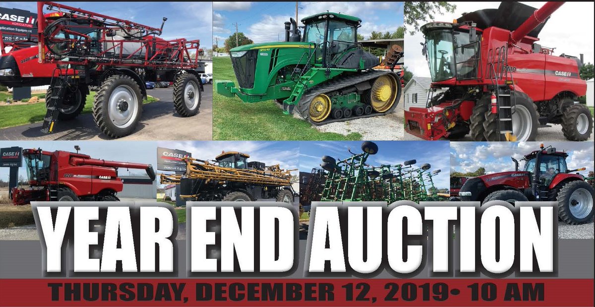 JennerCompanies's tweet photo. Save the date! Jenner Ag is hosting a Year-End Auction December 12! Selling tractors, combines, sprayers, tillage equipment and more. Watch for more details coming soon! #auction #usedequipment #usedsprayers #usedcombines #usedtractors https://t.co/sqLR3iddyD