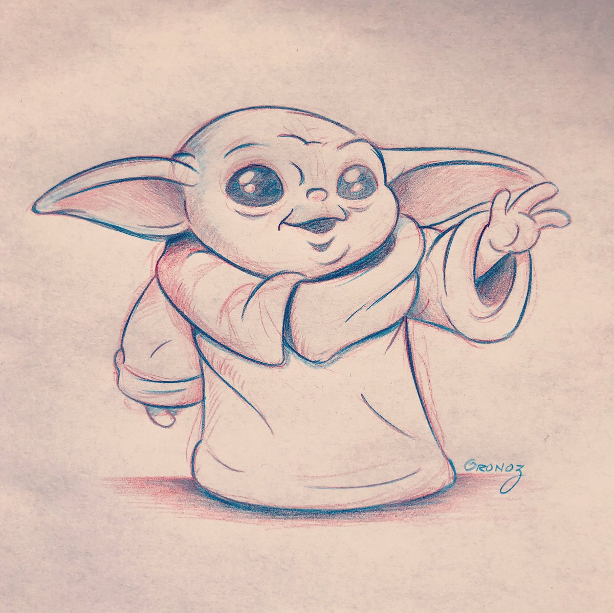 I had to do it, instantly fell in love with this little guy and the tv show!
.
.
#babyyoda #themandalorian #mandalorian #disneyfanart #fanart #yoda #jonfavreau #starwars #starwarsfanart #sketch #disneyplus #cute