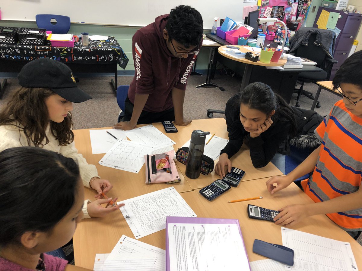 MBarnauskas's tweet photo. Honors Geometry is thankful 4 fours! Talk about engaging and challenging group work! Can you use exactly 4 fours and any operations to calculate the numbers 1-100??? #NoviPride #inspirationalmath @joboaler https://t.co/5fPqPp1vYa