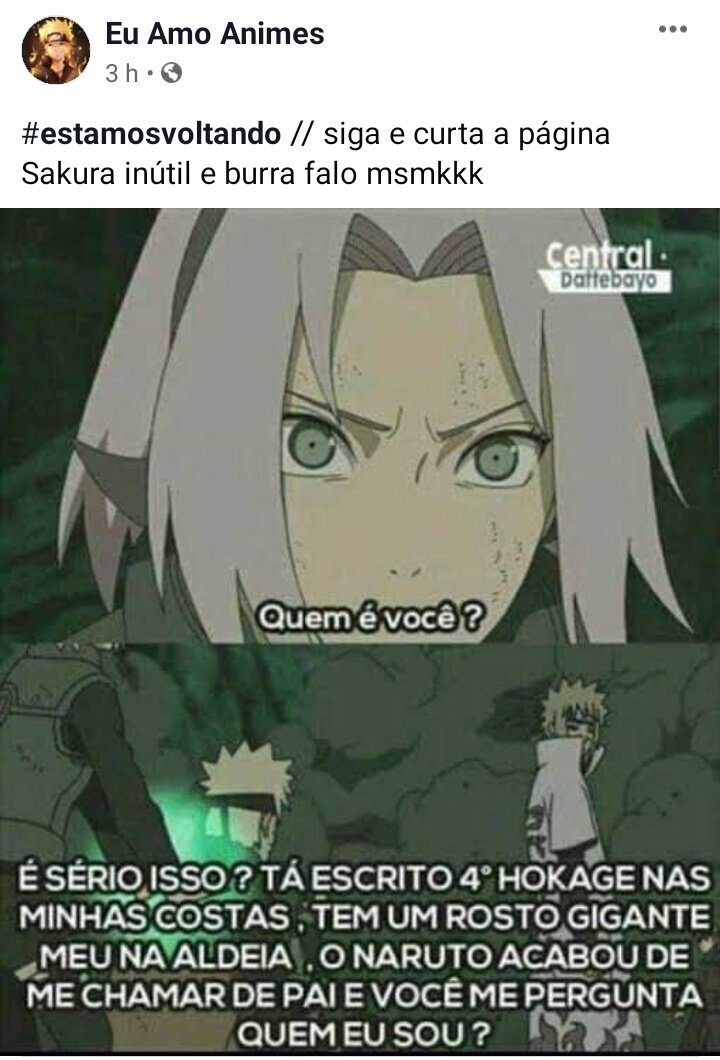 Curta a Página Animes Brasil Memes no Facebook e nos siga no