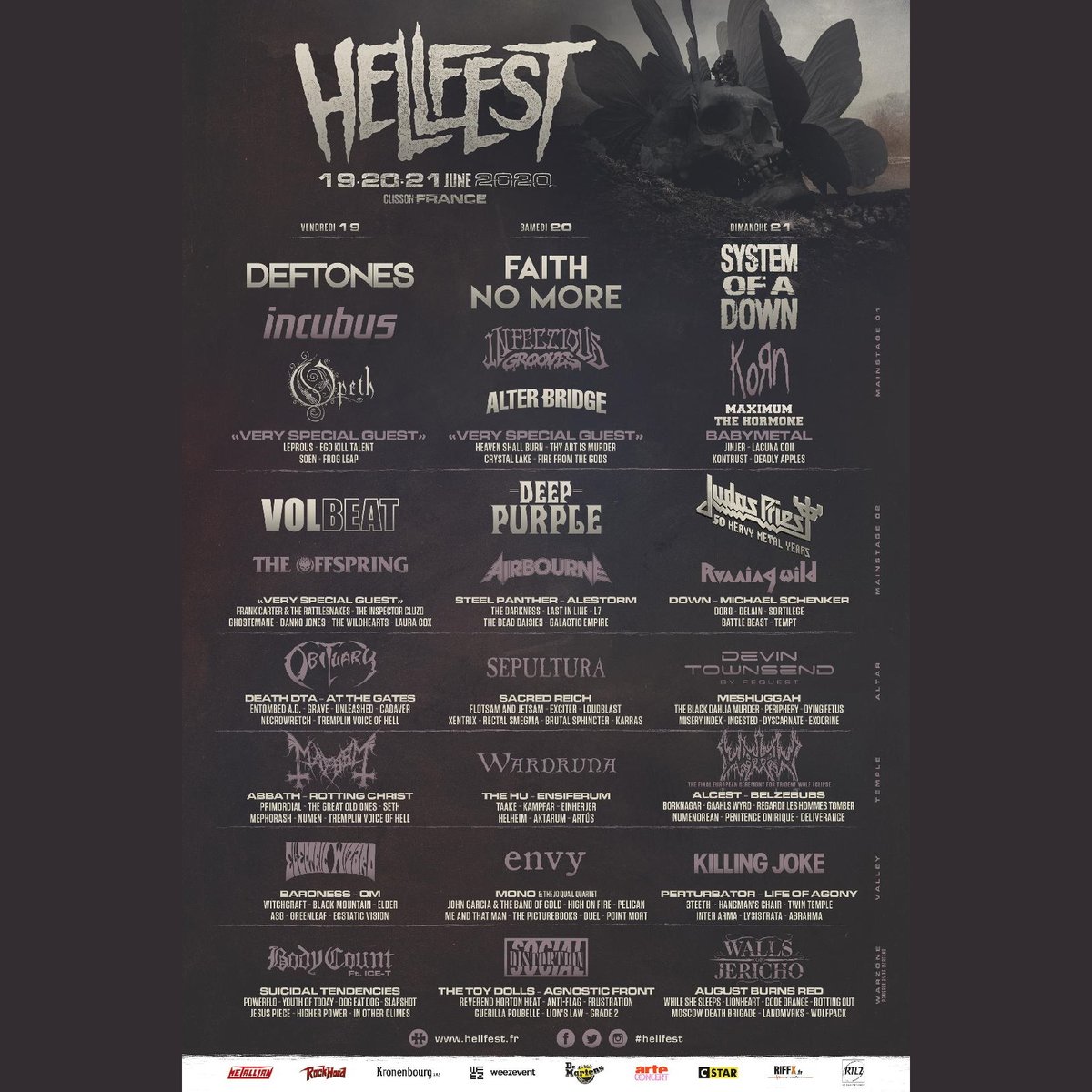 Bildergebnis für hellfest 2020 line up