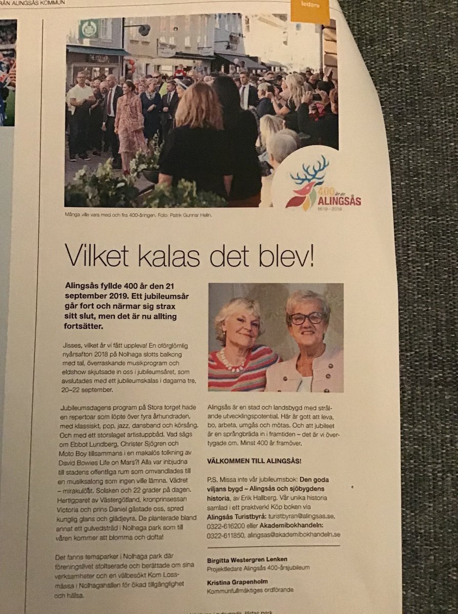 grapenholm's tweet photo. Dagens Industri idag. Bilaga från Alingsås. Marknadsföring av en fantastisk kommun https://t.co/FNtJS5mJiR