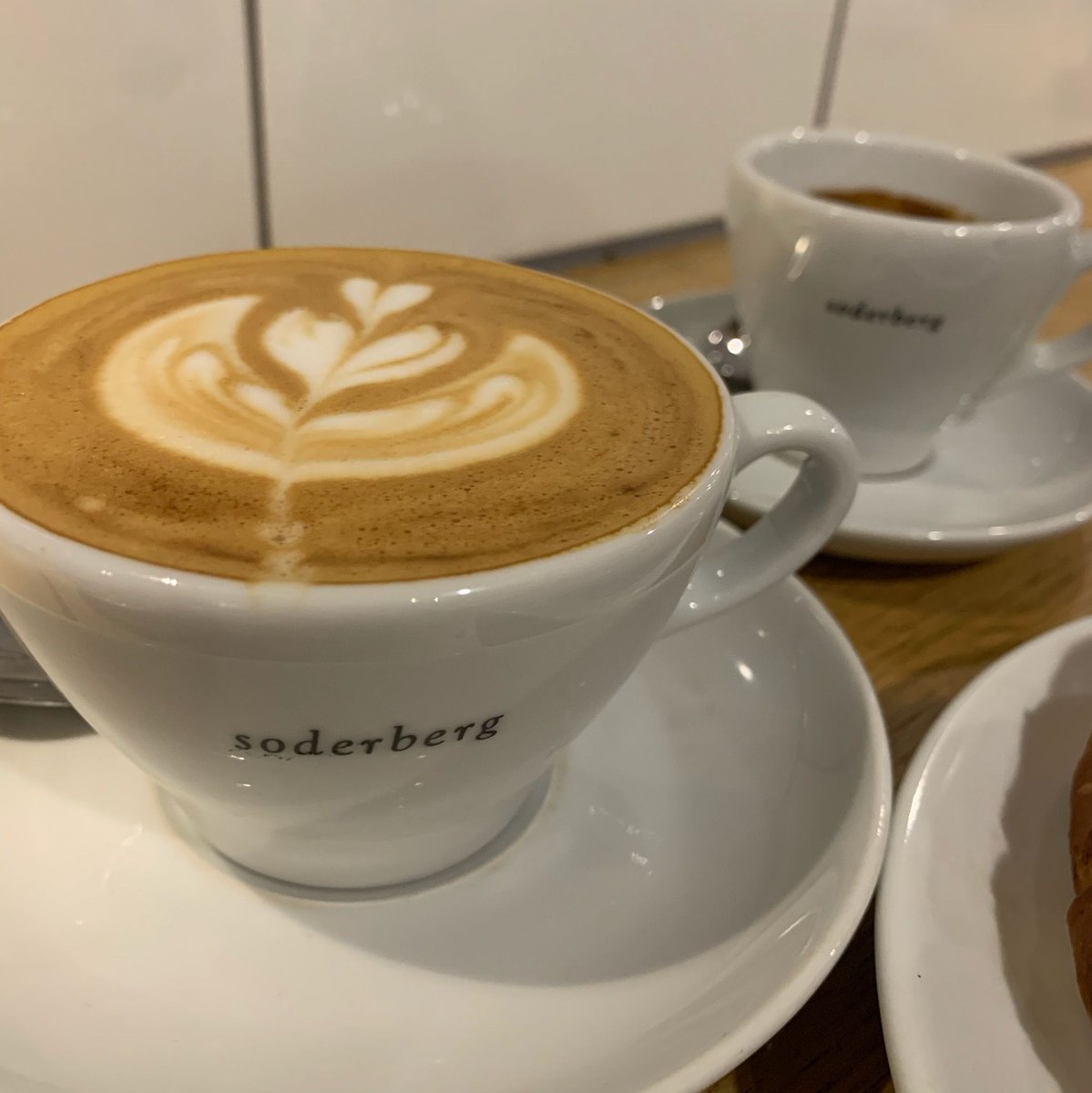 beanorroast's tweet photo. Sometimes you have to choose the coffee where the pastry looks amazing!  Great espresso drinks too ❤️ @soderbergbakery https://t.co/uatzfflook