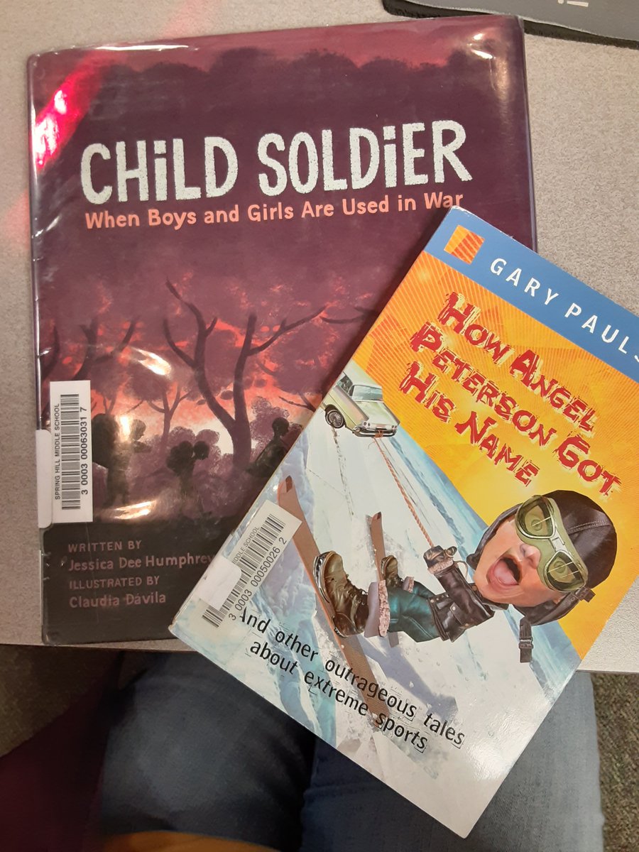 LibraryShms's tweet photo. This Thanksgiving, I'm thankful for books that find their way home to the SHMS Maverick Library, no matter how long they've been gone. Happy Thanksgiving @AngieTauer! I miss seeing you every week. #SHMSMavsRead #SHMSStallionsRead #ReadingIsElemental https://t.co/dLYts03tmt