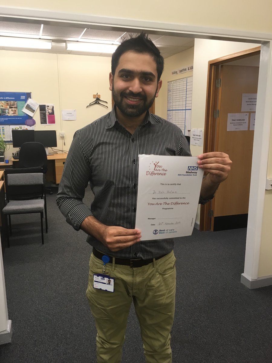 MedwayYatd's tweet photo. Two certificates collected today by two great members of our MMH Team. Peter from our wonderful volunteers team and Dr Hafeez making a positive difference to so many everyday. 👍
@AlfYATD 
@JamesDevineNHS https://t.co/KuN1bZOZOy