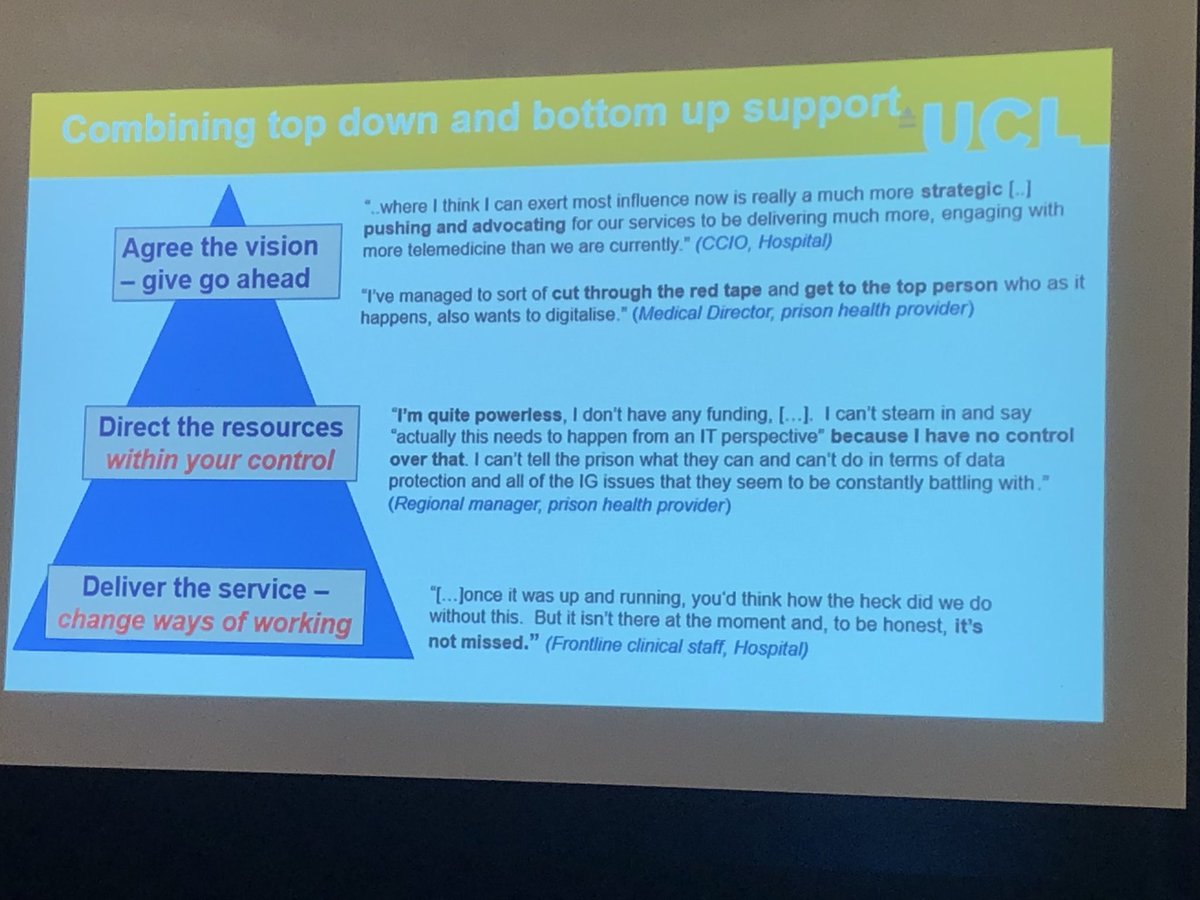 JenGavan13's tweet photo. Bit sceptical about use of telemedicine thanks to the presentation today #HJSummit it’s made me rethink and I believe it’s a good tool within the prison system https://t.co/fCgfJlVOA8