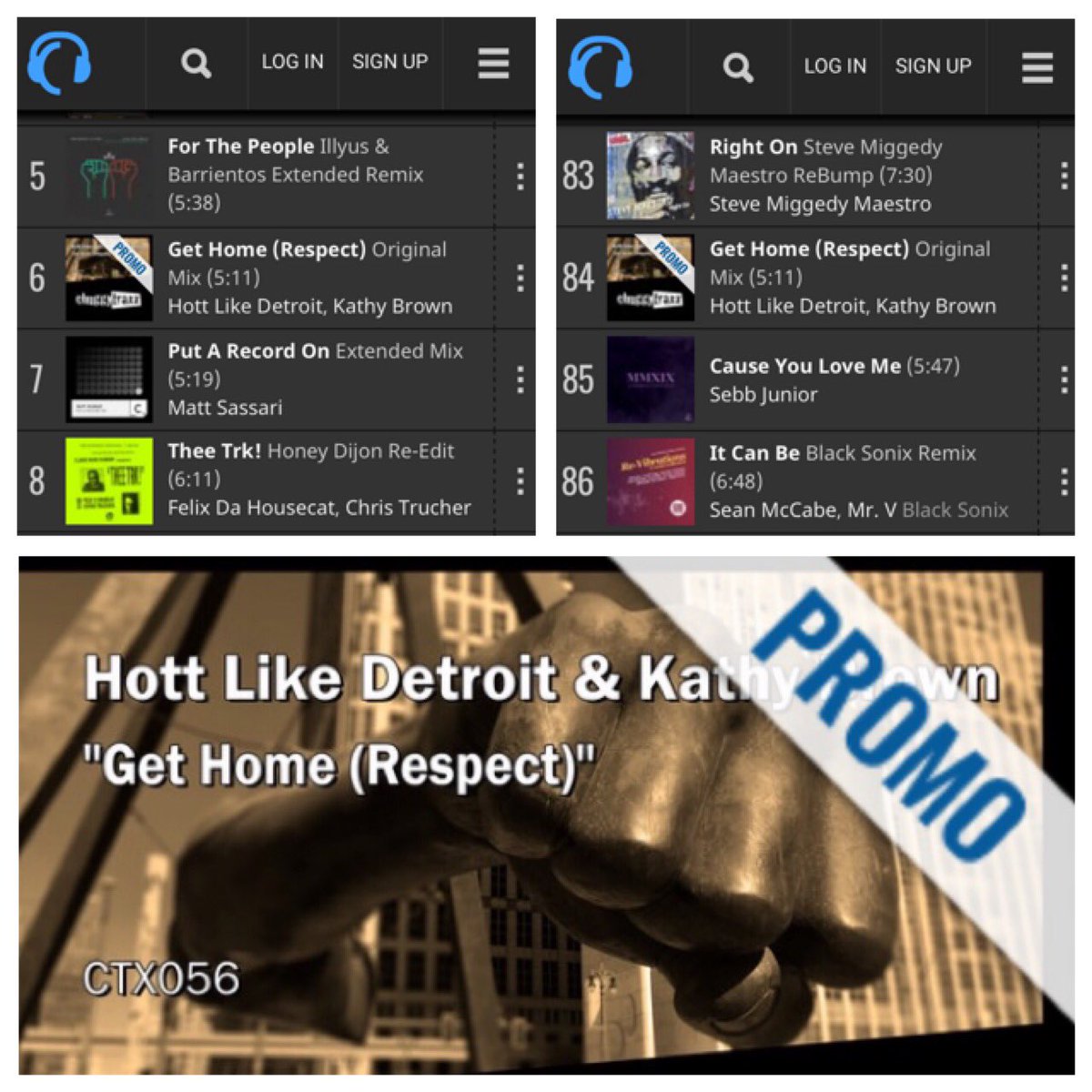Still riding high in the @traxsource charts - Tech #6 and overall #84 😜🔥🙏🏻 @HottLikeDetroit & @KathybrownDiva “Get Home (Respect)” on @ChuggyTraxx. If you haven’t got it yet, grab it here ⏩ bit.ly/375gyyn #tech #housemusic #chart #dj #banger #respect #newmusic #promo