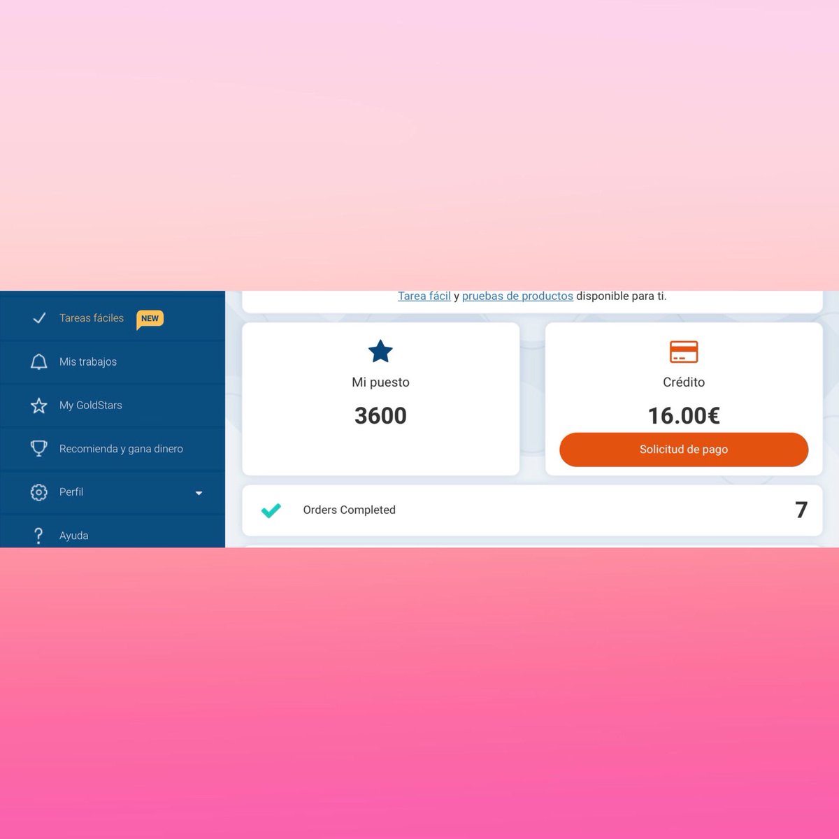 aisbelgtips's tweet image. Mi primer pago y 5 productos que he probado completamente gratis ! Buena página web hasta el momento  variedad en productos, en algunos 2 modalidades para poder pagarlos ! 
#testerjob #tester 
testerjob-es.com/?ref=27027