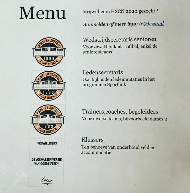 Vrijwilligers HSCN 2020 gezocht! #SamenSterk! #VeleHandenMakenLichtWerk ift.tt/33pW6oK