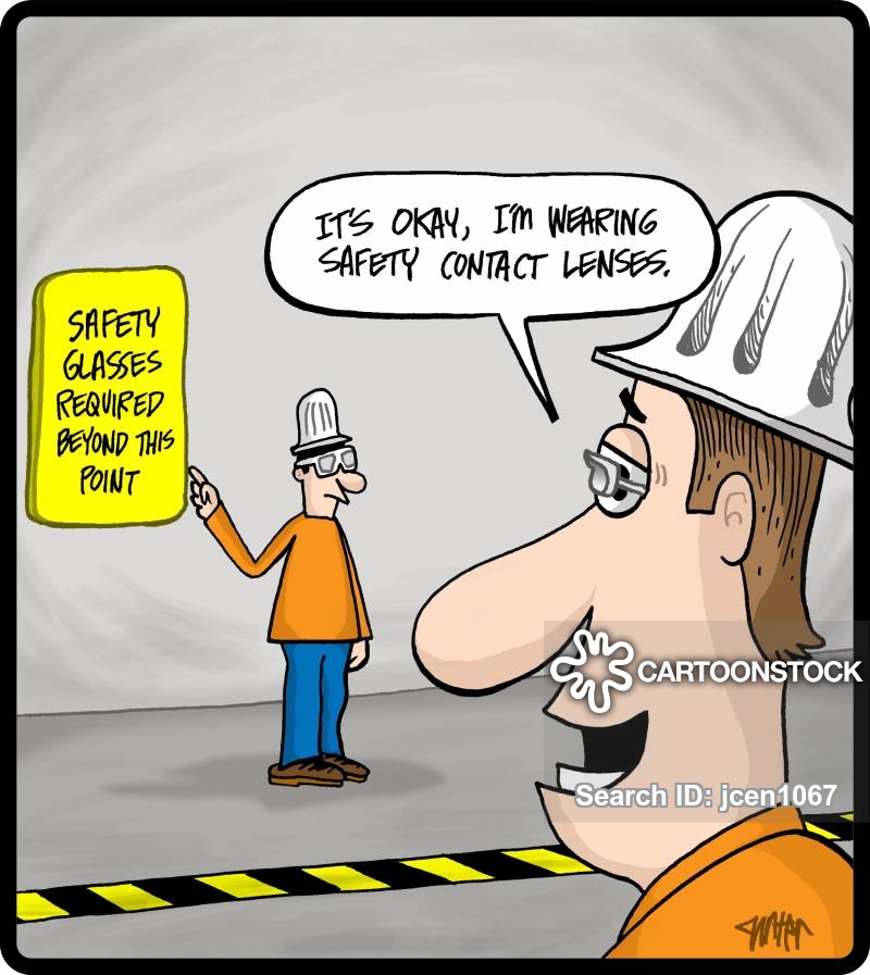 CratexIND's tweet photo. Don't be this guy! Wear your PPE and get home safe with all your boy parts! 

#safetyfirst https://t.co/m3tsbvZQY4