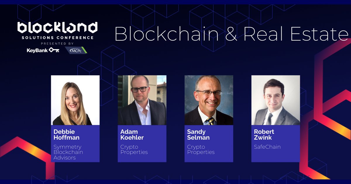 How is blockchain disrupting the real-estate industry now, and what will these transactions look like in the future? Hear from experts from 
<a href="/SymmetryAdvisor/">Debbie Hoffman</a>, <a href="/cryptoproperty/">CPROP</a>, @safechain_io and more at #SolutionsCLE19 in Dec.