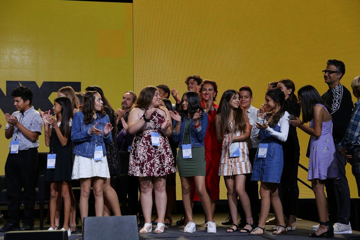 LATTITUDEevent's tweet photo. Looking back on the incredible students of @youthcinema_ during our #LATINXT session at #LATTITUDE2019 with @Rodriguez. We’re so excited to see what the future of mainstream media holds and the accurate representation on the horizon. Be on the lookout! https://t.co/uCsY0gly3H