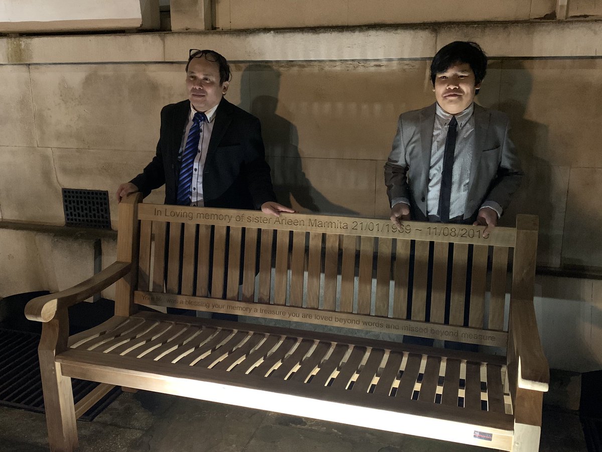 A touching memorial service for Arleen, an Oncology senior nurse I had the honour of learning from during my junior days as an Oncology SpR. The packed chapel was testament to how many lives she touched, and the bench a vivid symbol in her memory. RIP Arleen <a href="/barts_team/">Barts Cancer Team</a> <a href="/5aGhf/">5A_GHF</a>