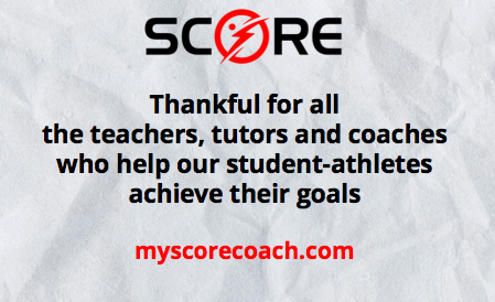 myscorecoach's tweet photo. Happy Thanksgiving to all of the #teachers, #coaches, #tutors and #parents who help our student-athletes achieve success! https://t.co/owbKcNu2Ur
