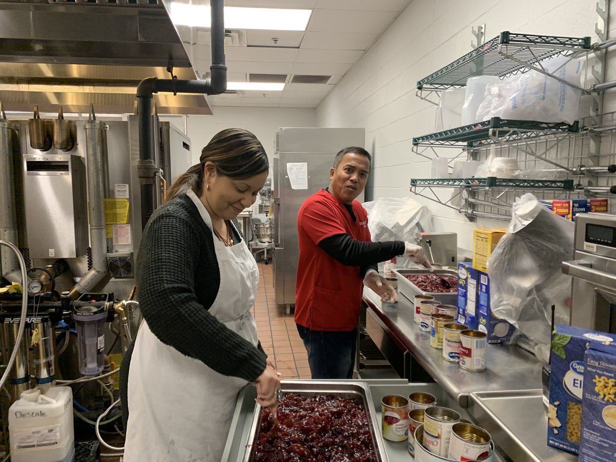 CBTennyson's tweet photo. I had the honor to watch @MrOpportunityCH and staff prepare for the #projectfeed @LMS_Hawks and serve food to the LMS community and surrounding area. What a great tradition! @rucoschools https://t.co/NGxmTClgQB