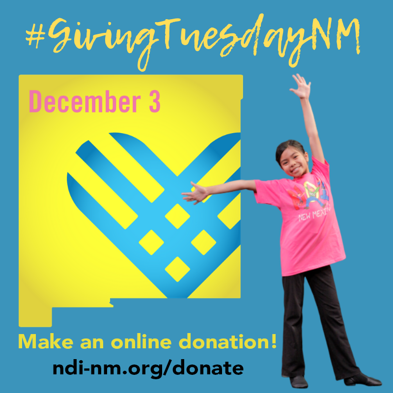 We’re 1 week away from #GivingTuesdayNM! Help us change the lives of 8,500 children this year! Donate now! ndi-nm.org/donate/