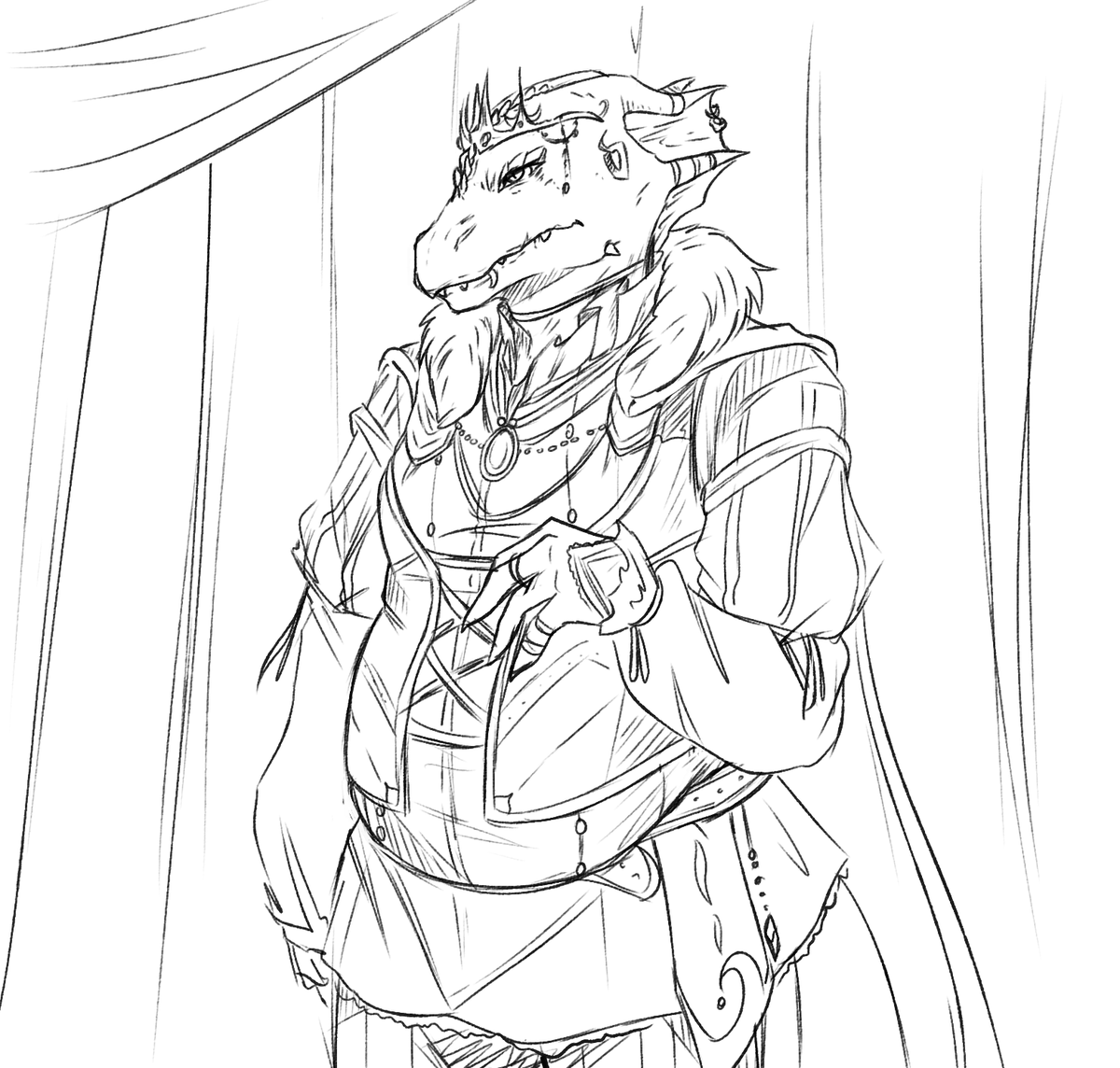 real_Bugbreach's tweet photo. might color tomorrow - maybe maybe

#earthdawn #tskrang #wip https://t.co/OPYYWETQbe