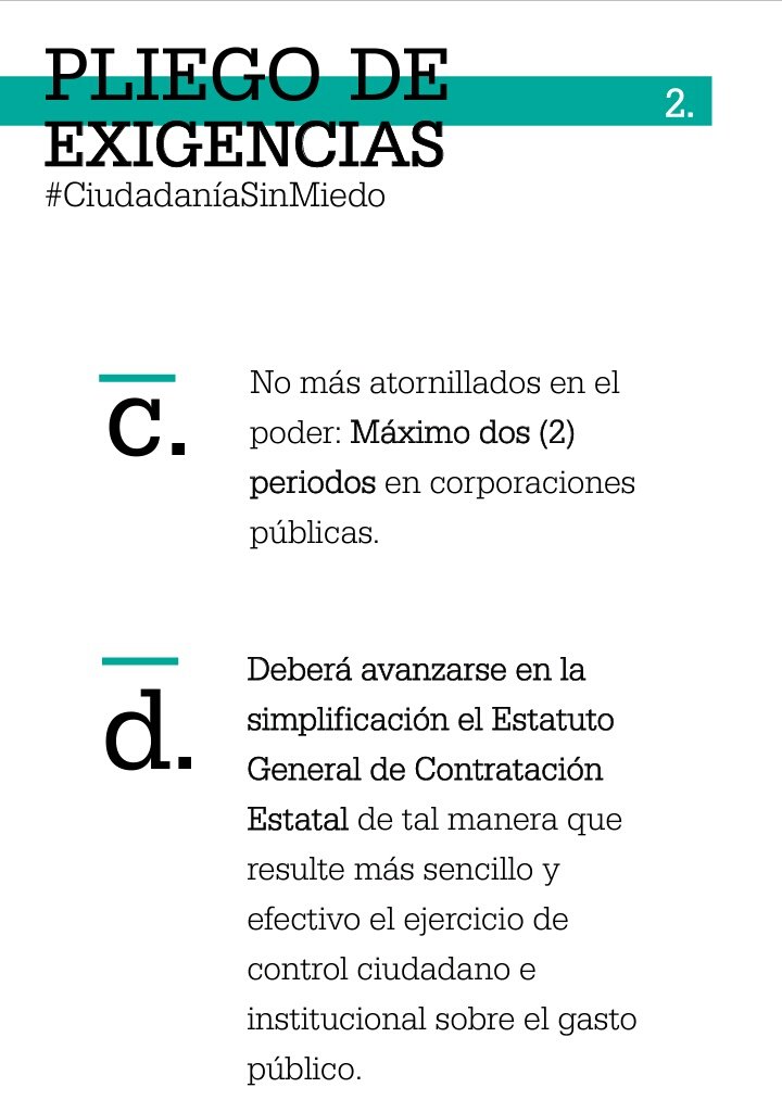 UldaricoRamire's tweet photo. ¿Por si le preguntan de qué se trata el #ParoNacionalColombia? Aquí puede ver las exigencias que pide la ciudadanía al Gobierno de Duque. 

Por favor, RT. https://t.co/28RjJLEb2d