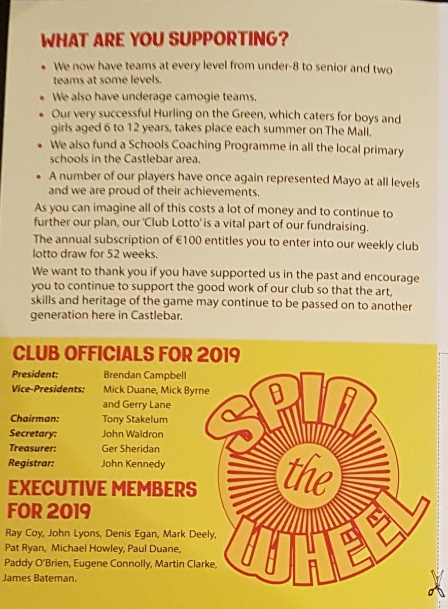 Our Annual Hurling Club Lotto Ticket is now on sale if you would like to buy one you can now do so online at castlebarmitchelshurling.com  

click MORE and then click SHOP and follow the instructions. 

Also you can pay in traditional way or by direct debit €25 per quarter .