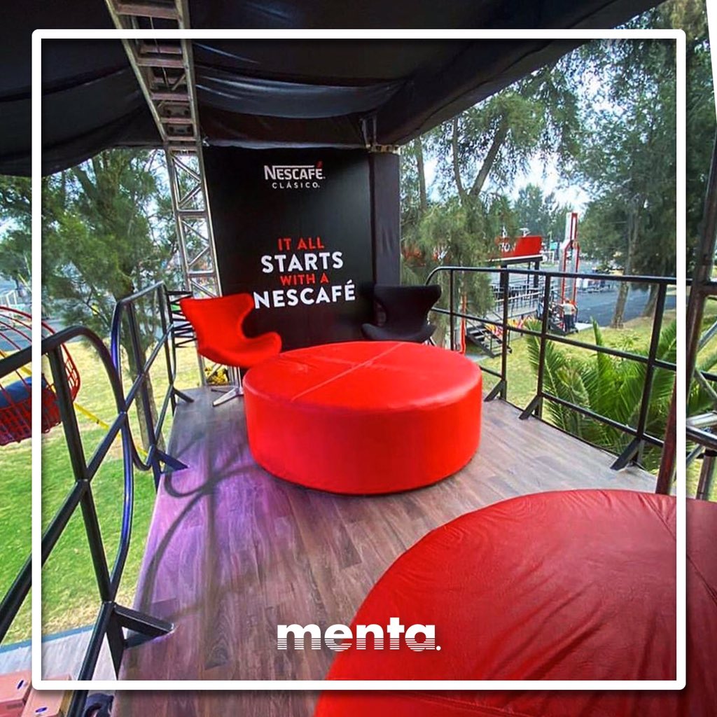 MentaPro's tweet photo. It all starts with a @NescafeMX.
Un poco de nuestro stand para Nescafé en el @CoronaCapital 

#obviaMENTA https://t.co/tgLBPpo3bJ