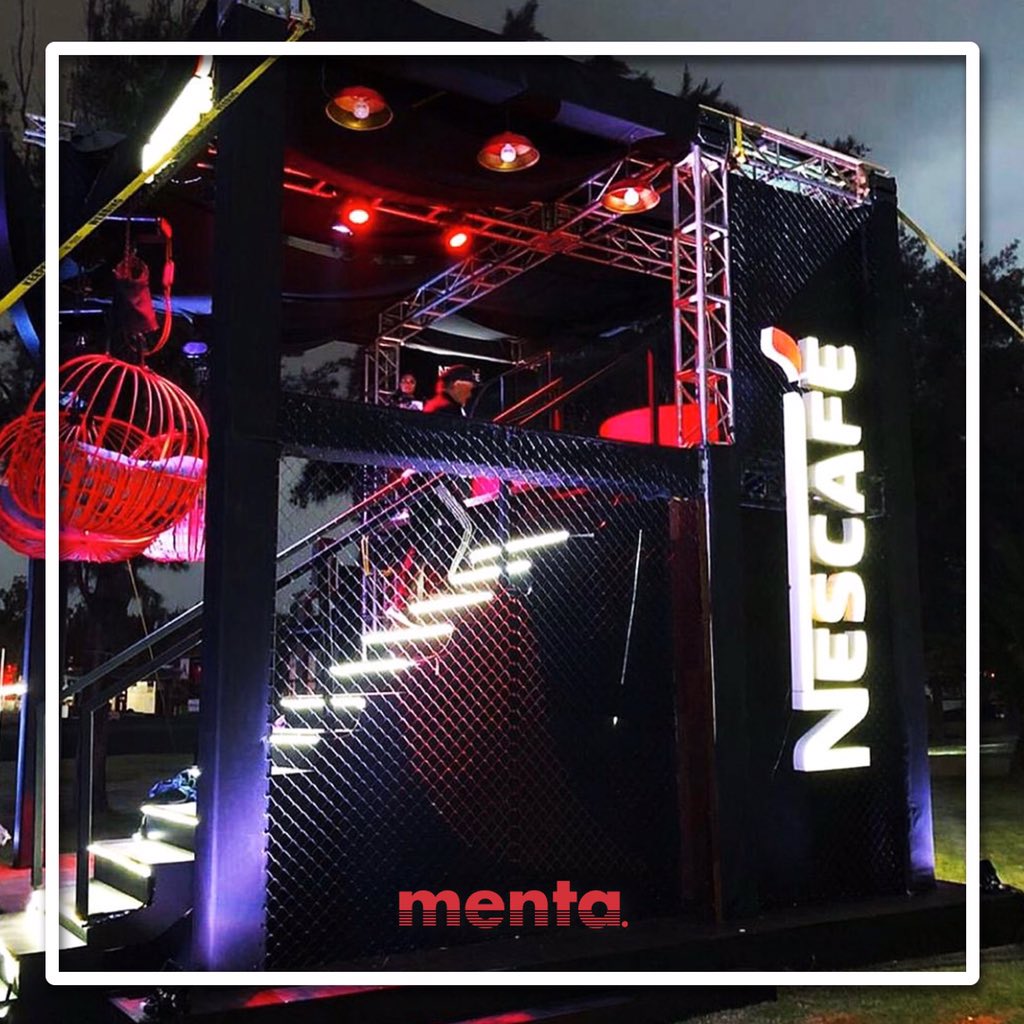 MentaPro's tweet photo. It all starts with a @NescafeMX.
Un poco de nuestro stand para Nescafé en el @CoronaCapital 

#obviaMENTA https://t.co/tgLBPpo3bJ