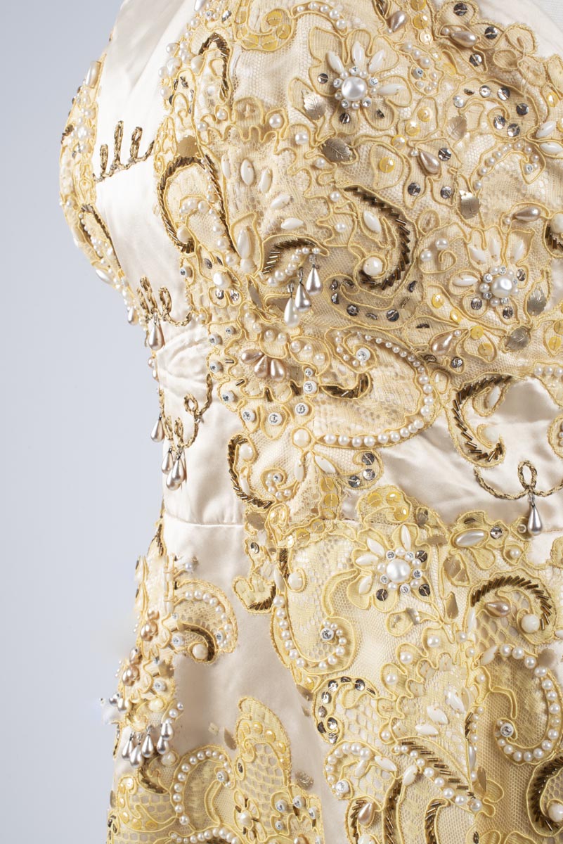 The <a href="/UNT_TFC/">Texas Fashion Collection</a> features a Norman Hartnell dress similar to Queen Elizabeth II’s wedding gown, replicated in the <a href="/TheCrownNetflix/">The Crown</a>. TFC Director Annette Becker discusses the making of the wedding dress in our latest podcast! Listen now: bit.ly/2CYSG1C