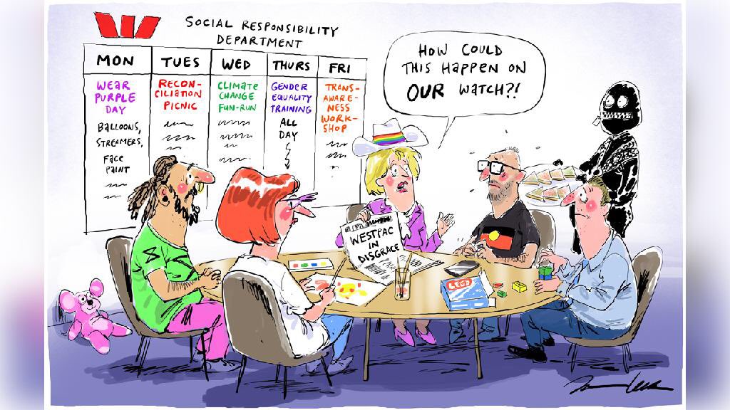 Westpac would not have allowed over 23 million money laundering transactions to have occurred, including for pedophiles, if its board was not distracted by social justice, equality, diversity, inclusion and sustainability initiatives.