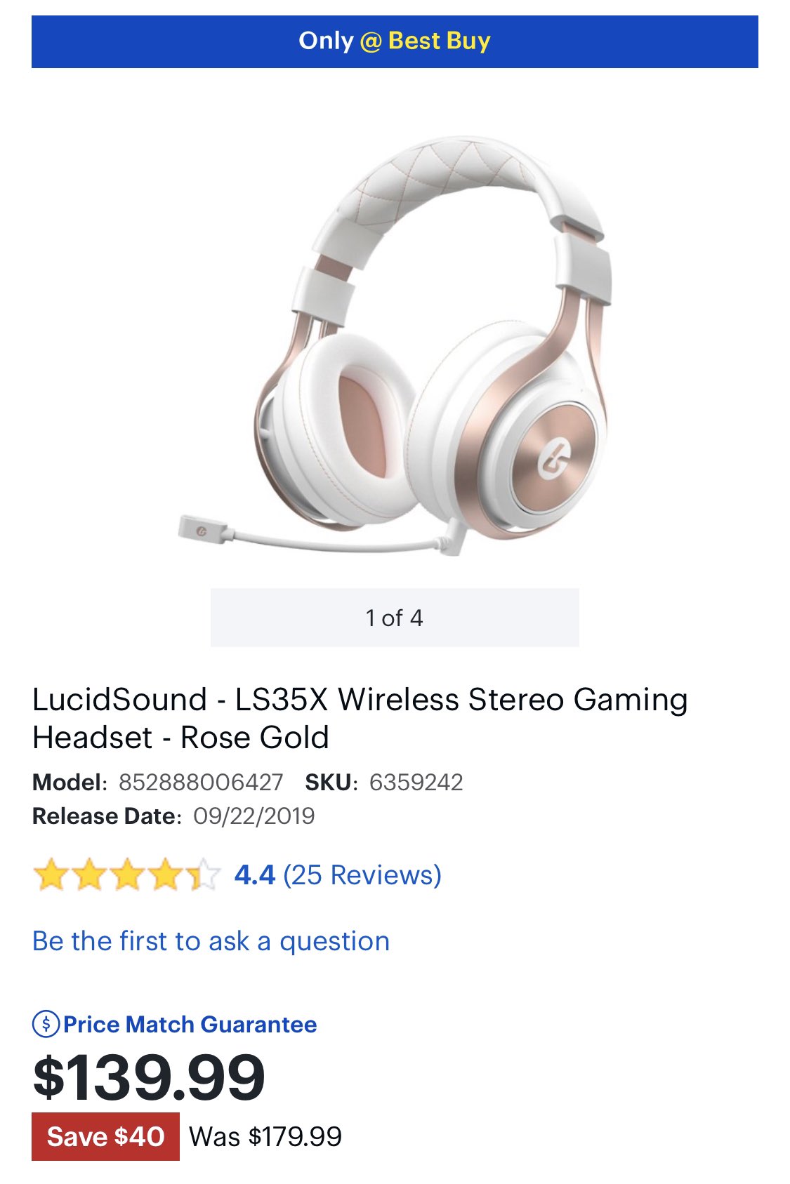 lucidsound rose gold