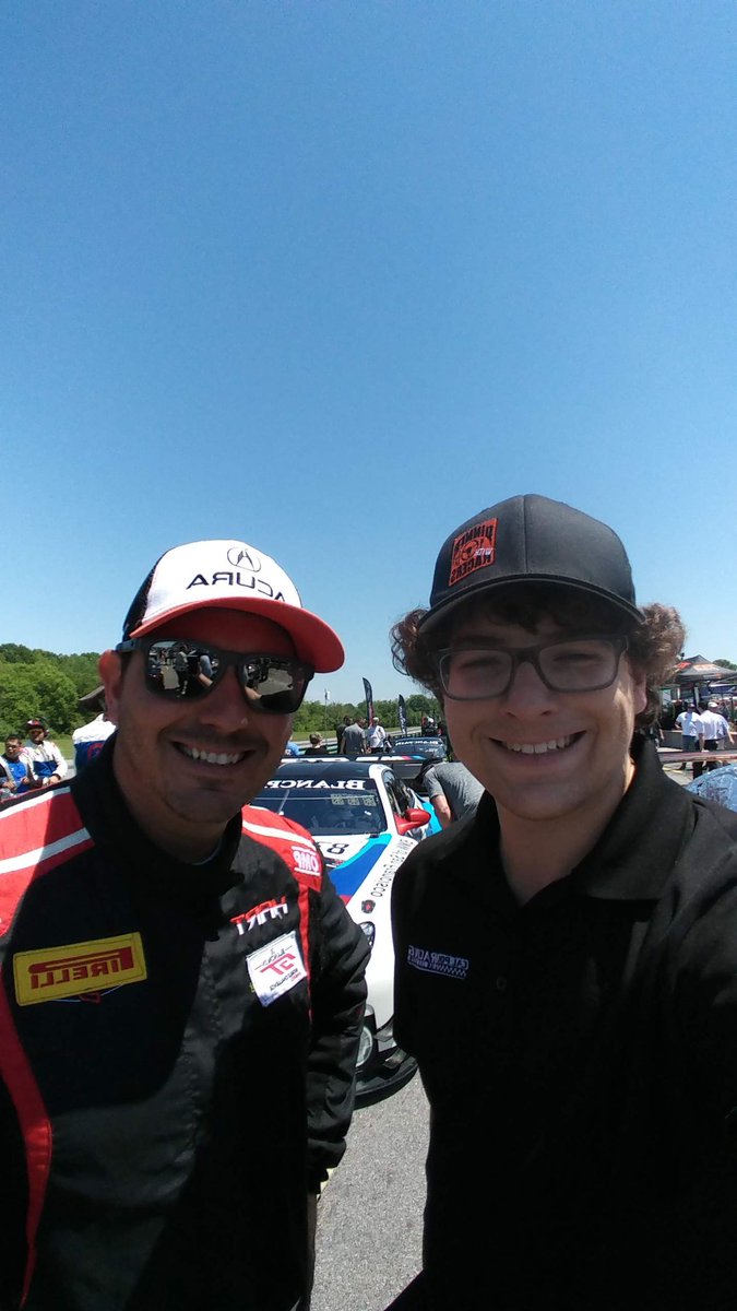 PorscheFanatic's tweet photo. It's #DWRday in honor of #DWRTV. This year I started my career in motorsports and wore my @StyledAesthetic hat at every SRO & IMSA weekend I worked at. Thanks to @Acura & @continentaltire for supporting @DWRshow which helped cement my desire to work in Pro-Am sportscar racing https://t.co/SdWtDBkLRA