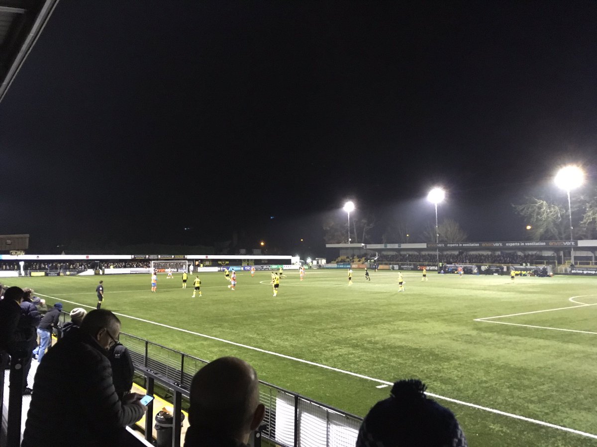 Great atmosphere supporting our client <a href="/HarrogateTown/">Harrogate Town AFC</a> on the <a href="/bowmanrileyarch/">Bowman Riley</a> team night out.