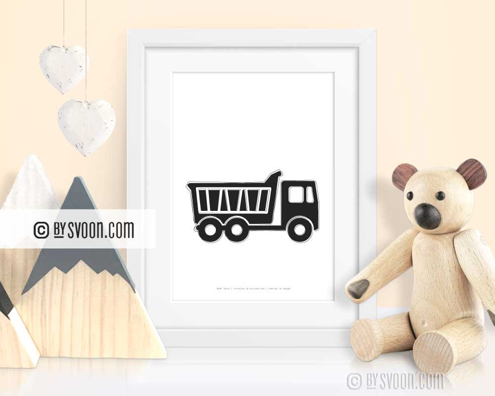 #DumpTruck #WallArtPrintable, #TruckPoster, Black & White, #TipperLorry #ConstructionTruck #Vehicles #Kids, #DigitalDownload #BoysRoom etsy.me/33mmr7a #bySvoon #simpledoesit #prints #instantdownload #Minimal