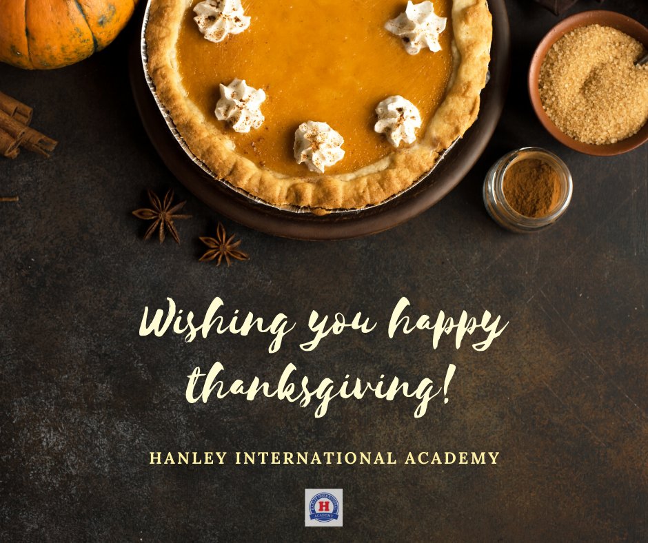 HanleyAcademyMI's tweet photo. We will be closed Wednesday, Thursday &amp; Friday.  

Have a Happy Thanksgiving!  🦃 https://t.co/My0PGHwFcC