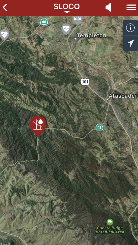 CALFIRE_SLO's tweet photo. Vegetation Fire: HWY 41 W cross of Toro Creek Rd. #Firefighters are responding. #ToroIC #CountyofSlo #Atascadero #PulsePoint https://t.co/4MIuA57baY