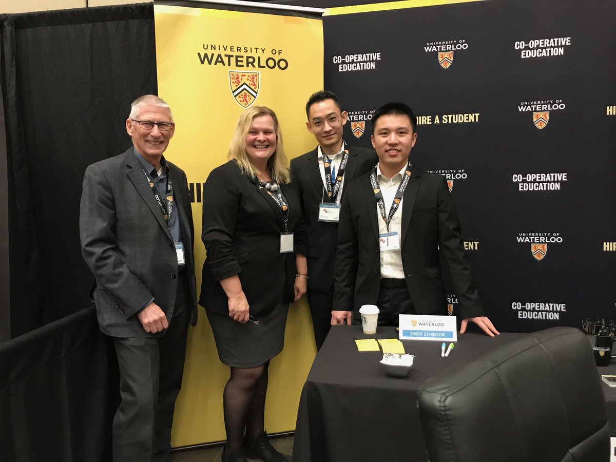 margjohnst's tweet photo. Attended #TRConf today. Met Loewe Ke and Jehan Xue @UWalum in Math/Computer Science. They are the Founders of Jobster! Our Alumni are doing incredible things! @HireWaterloo https://t.co/W0OLTHrrID