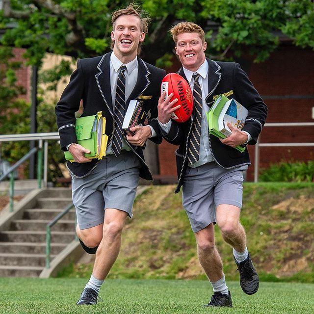 Best mates Noah Anderson and Matt Rowell have just finished exams at Carey Grammar and are now the first 2 draft picks in tonight’s AFL national draft. They are both expected to be picked up by the Gold Coast Suns. Picture Jay Town @jaytown1 #afldraft @a… ift.tt/2pXt1n8
