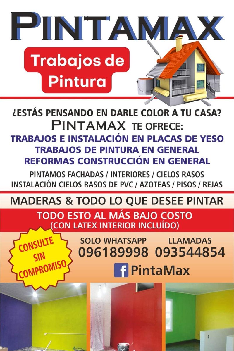 Max2020Pinta's tweet photo. Tiempo De Pintar con #PintaMax 📲 WSP 096189998 Llamadas 📲 093544854 https://t.co/EAaEf3EpI4