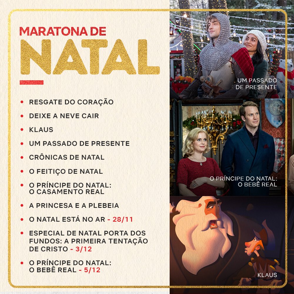 NetflixBrasil's tweet photo. Alguém disse... FILME DE NATAL? https://t.co/mhBvegTa8E